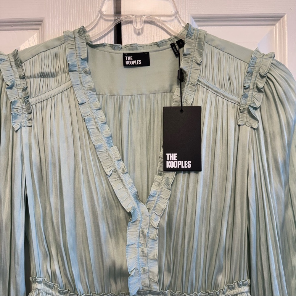 NWT! The Kooples Elegant Mint Green Women's Dress, Size 1 - Picture 7 of 16
